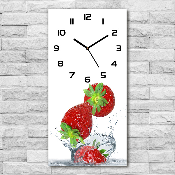 Orologio verticale con motivo di fragole