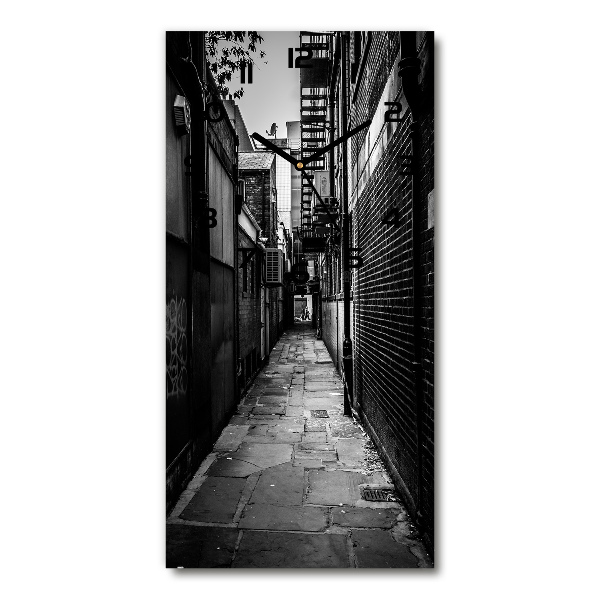 Orologio verticale con motivo 'Strade cittadine'