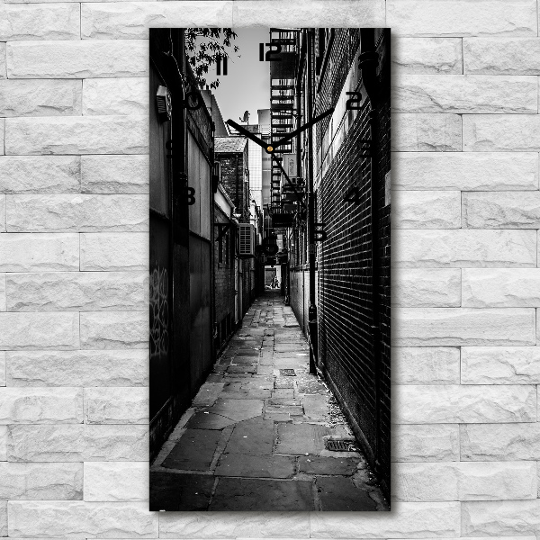 Orologio verticale con motivo 'Strade cittadine'