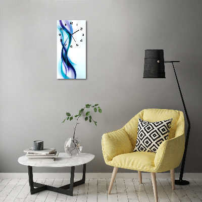 Orologio verticale con motivo di onde astratte