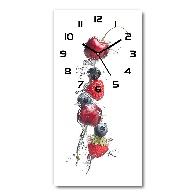 Orologio verticale con quadrante a tema frutti di bosco
