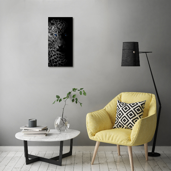 Orologio verticale con motivo leopardato