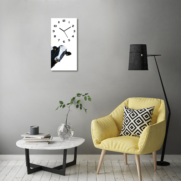 Orologio rettangolare con quadrante dal motivo maculato a tema mucca