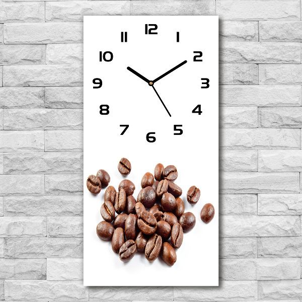 Orologio rettangolare con quadrante decorato con motivo a chicchi di caffè
