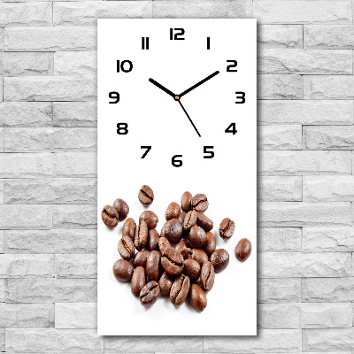 Orologio rettangolare con quadrante decorato con motivo a chicchi di caffè