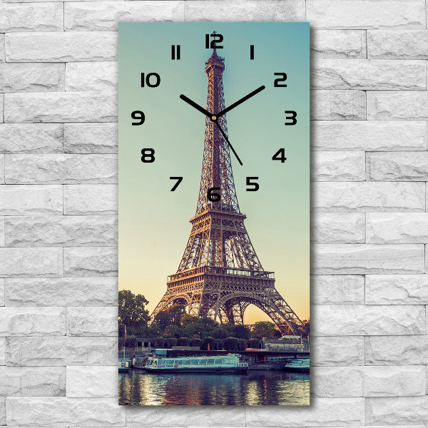 Orologio verticale con motivo della Torre Eiffel di Parigi