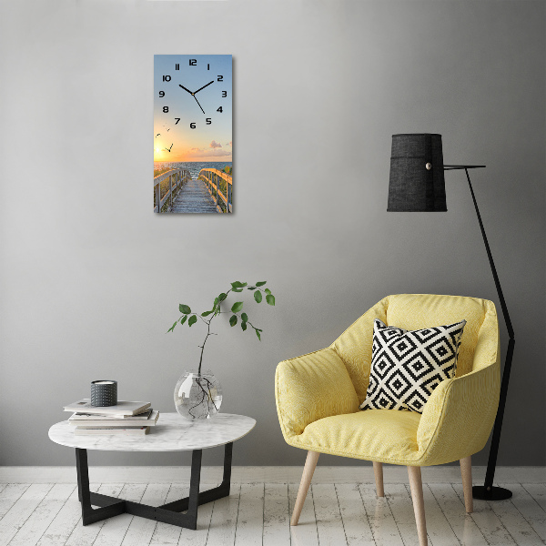 Orologio verticale con motivo 'Sentiero per la spiaggia'