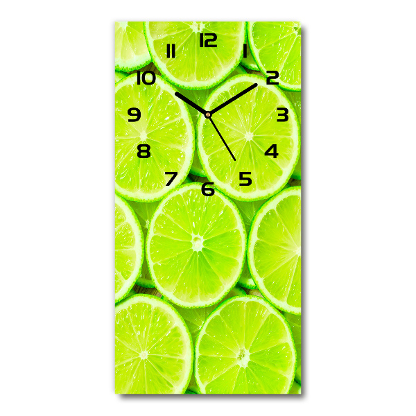 Orologio verticale di colore lime