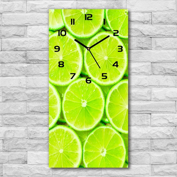 Orologio verticale di colore lime