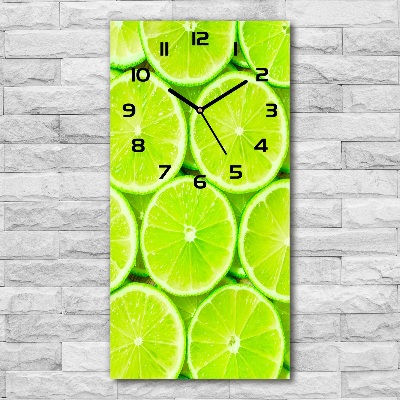 Orologio verticale di colore lime