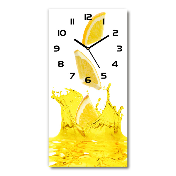 Orologio rettangolare con motivo succo di limone