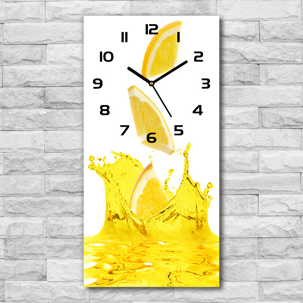 Orologio rettangolare con motivo succo di limone