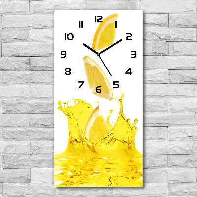 Orologio rettangolare con motivo succo di limone
