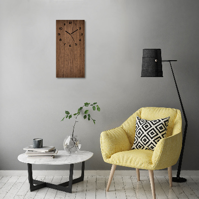 Orologio rettangolare con quadrante a effetto legno