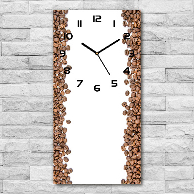 Orologio verticale con decorazione a motivo di chicchi di caffè