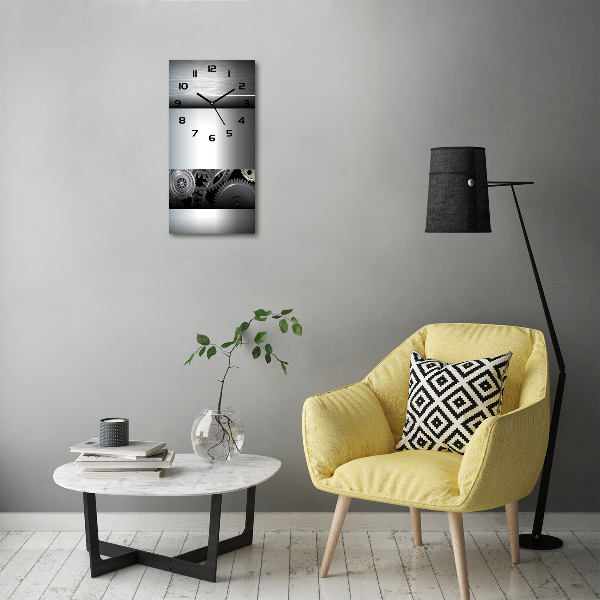 Orologio verticale con motivo astratto di ingranaggi