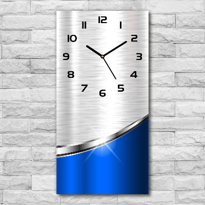 Orologio rettangolare con quadrante dalla grafica metallica astratta