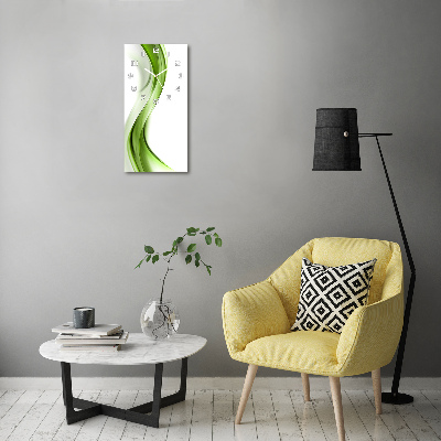 Orologio verticale Orologio verticale con motivo a onda astratta