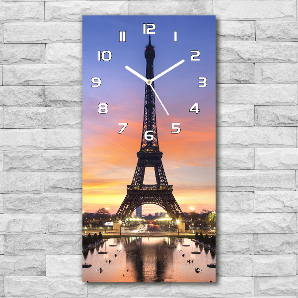 Orologio verticale con motivo della Torre Eiffel di Parigi