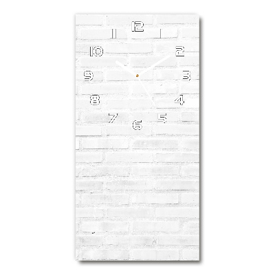 Orologio verticale con quadrante a motivo di muro di mattoni