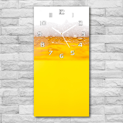 Orologio da parete verticale con motivo a tema birra