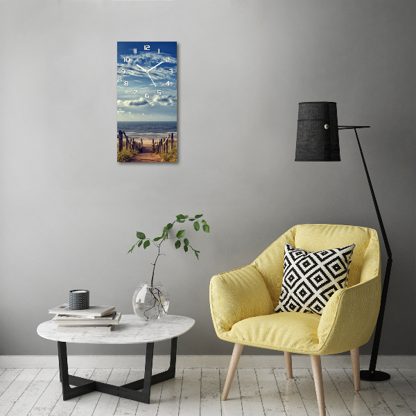 Orologio da parete verticale con motivo 