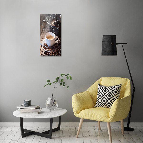 Orologio verticale con motivo una tazza di caffè