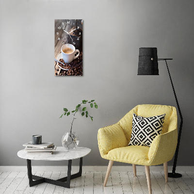 Orologio verticale con motivo una tazza di caffè