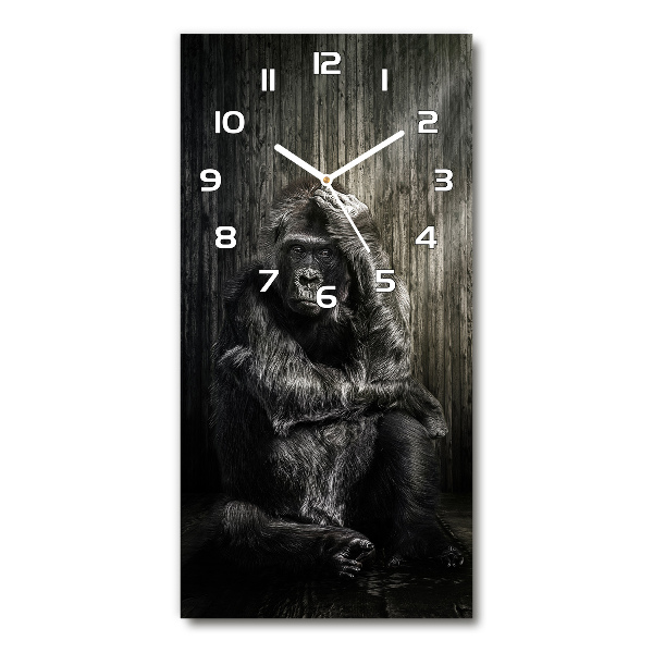 Orologio da parete verticale con motivo Gorilla
