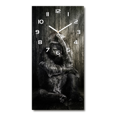 Orologio da parete verticale con motivo Gorilla
