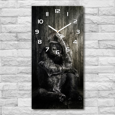 Orologio da parete verticale con motivo Gorilla