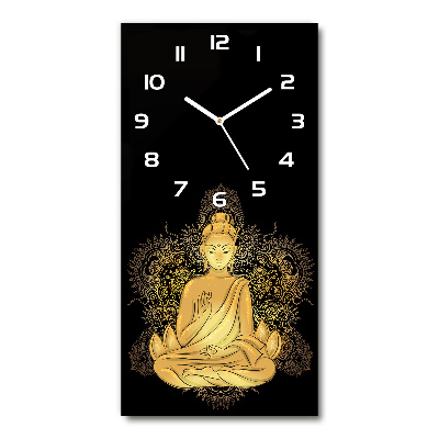 Orologio verticale con decorazione raffigurante Buddha e mandala
