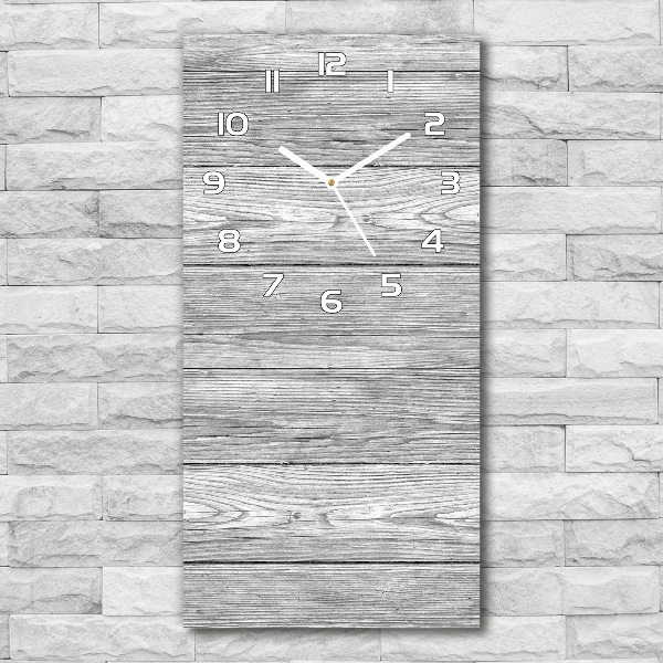 Orologio verticale con sfondo in legno