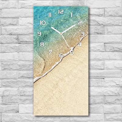 Orologio da parete verticale con motivo a onda marina