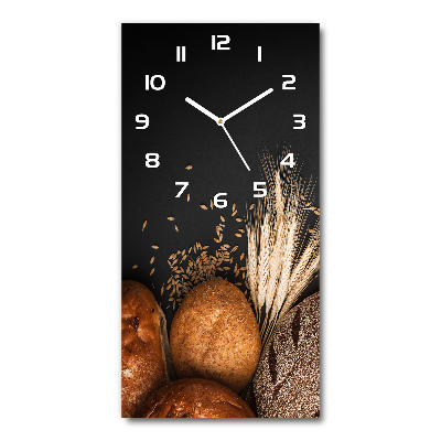 Orologio verticale con quadrante ispirato al pane