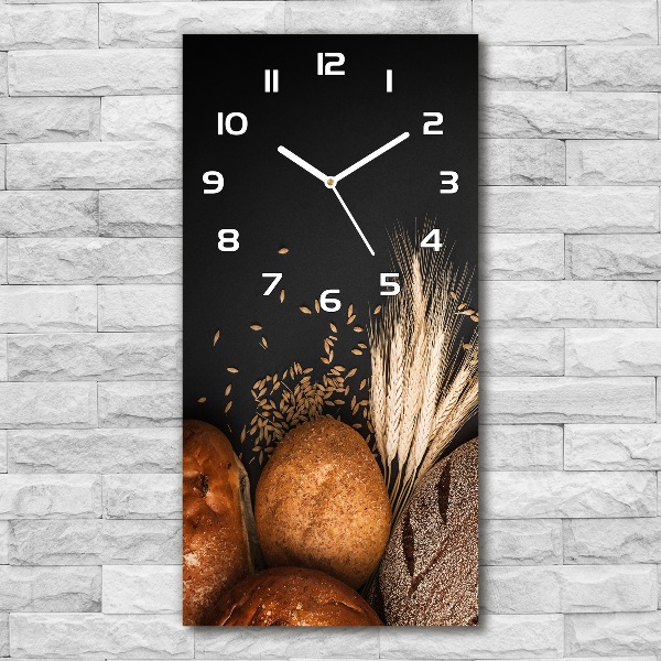 Orologio verticale con quadrante ispirato al pane