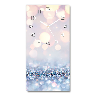 Orologio verticale in vetro con sfondo lucido