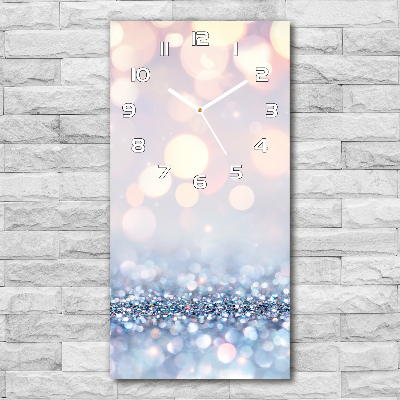 Orologio verticale in vetro con sfondo lucido