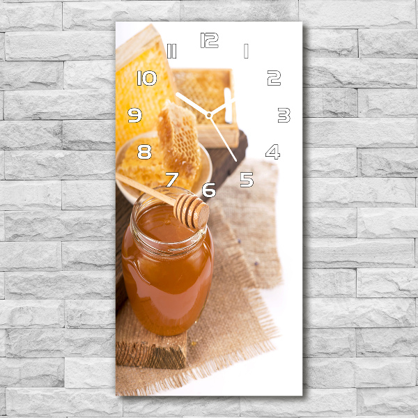 Orologio verticale con motivo a nido d'ape