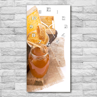 Orologio verticale con motivo a nido d'ape