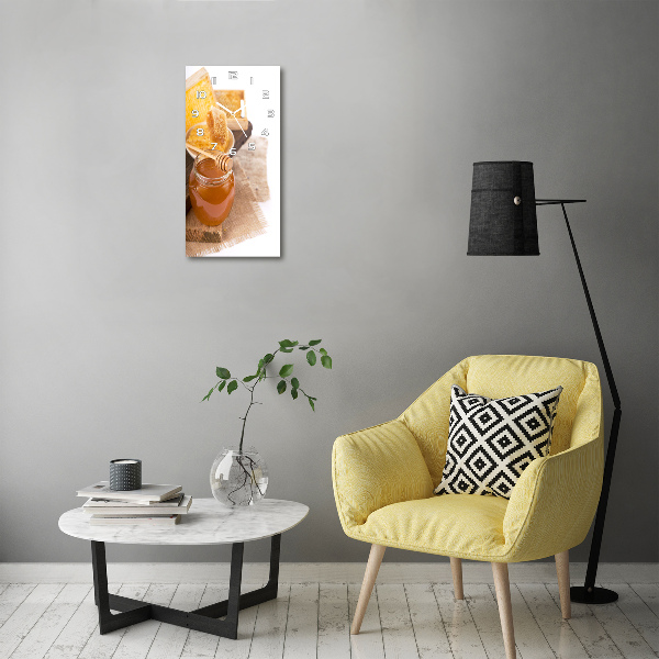 Orologio verticale con motivo a nido d'ape