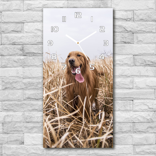 Orologio verticale con motivo Golden Retriever