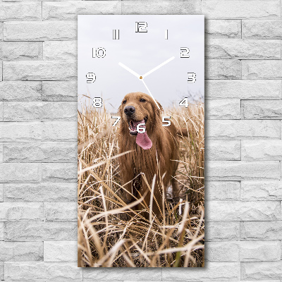Orologio verticale con motivo Golden Retriever