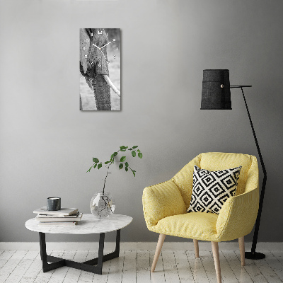 Orologio da parete verticale con motivo elefante