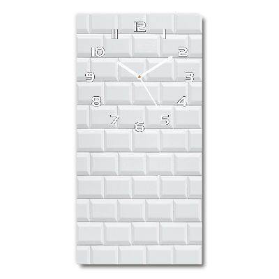 Orologio da parete verticale con quadrante in ceramica per installazione a parete