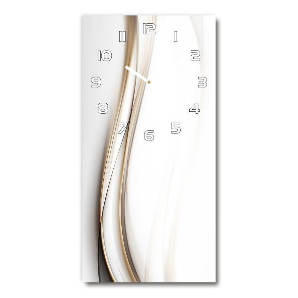 Orologio verticale con motivo a onda astratta