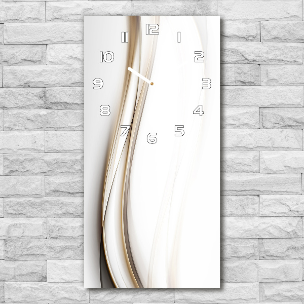 Orologio verticale con motivo a onda astratta