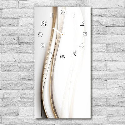 Orologio verticale con motivo a onda astratta