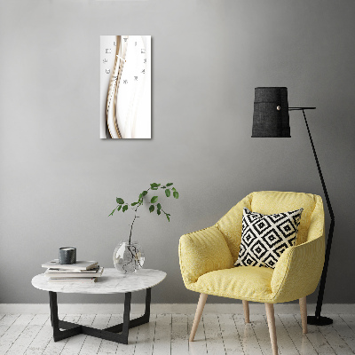 Orologio verticale con motivo a onda astratta