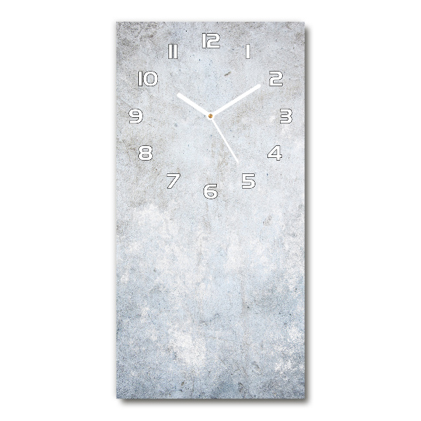 Orologio verticale con quadrante con effetto cemento